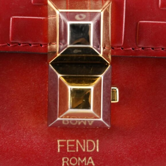 Fendi Kan I Leather Handbag Certified Authentic - Picture 8 of 10